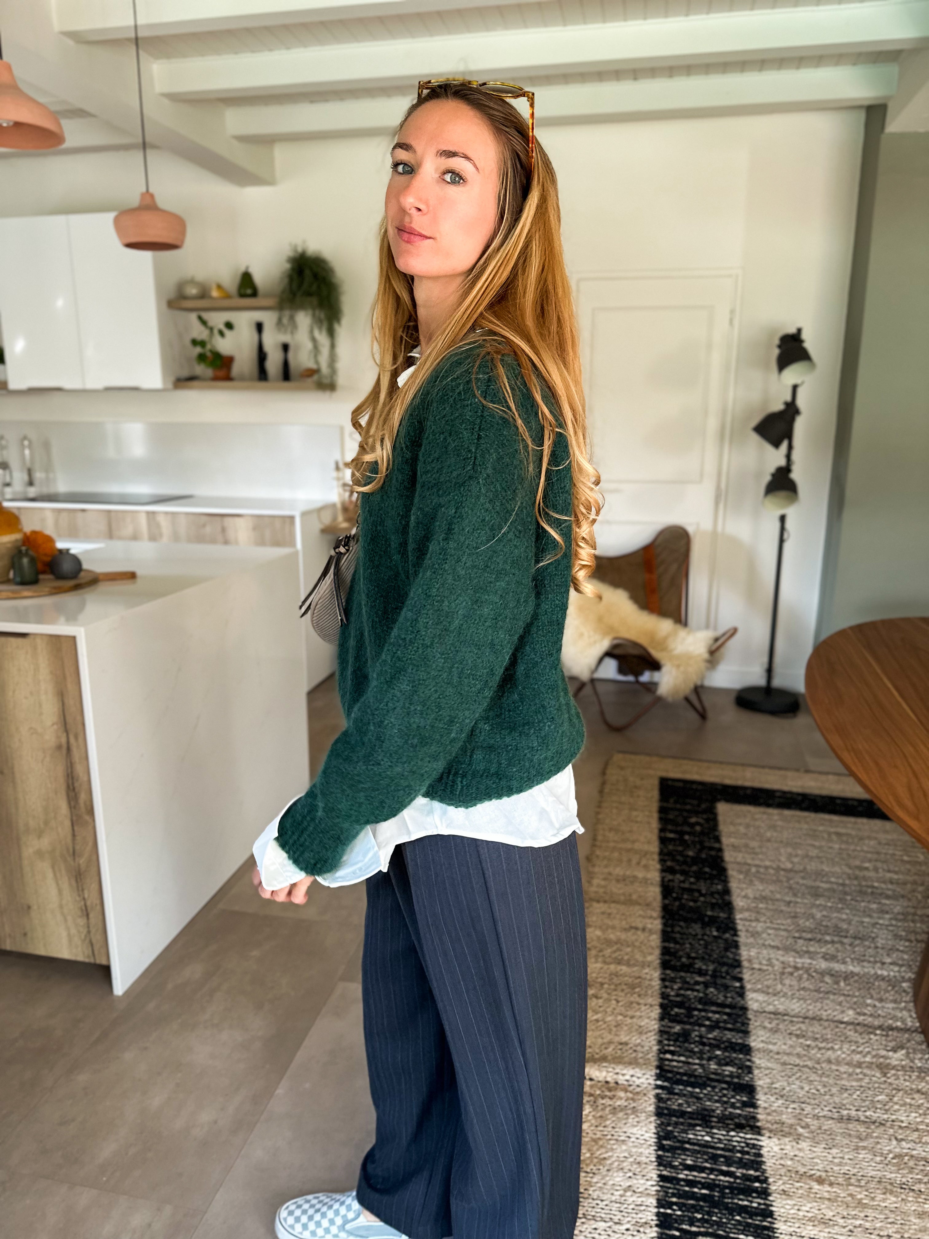 Pull Honoré Vert Sapin