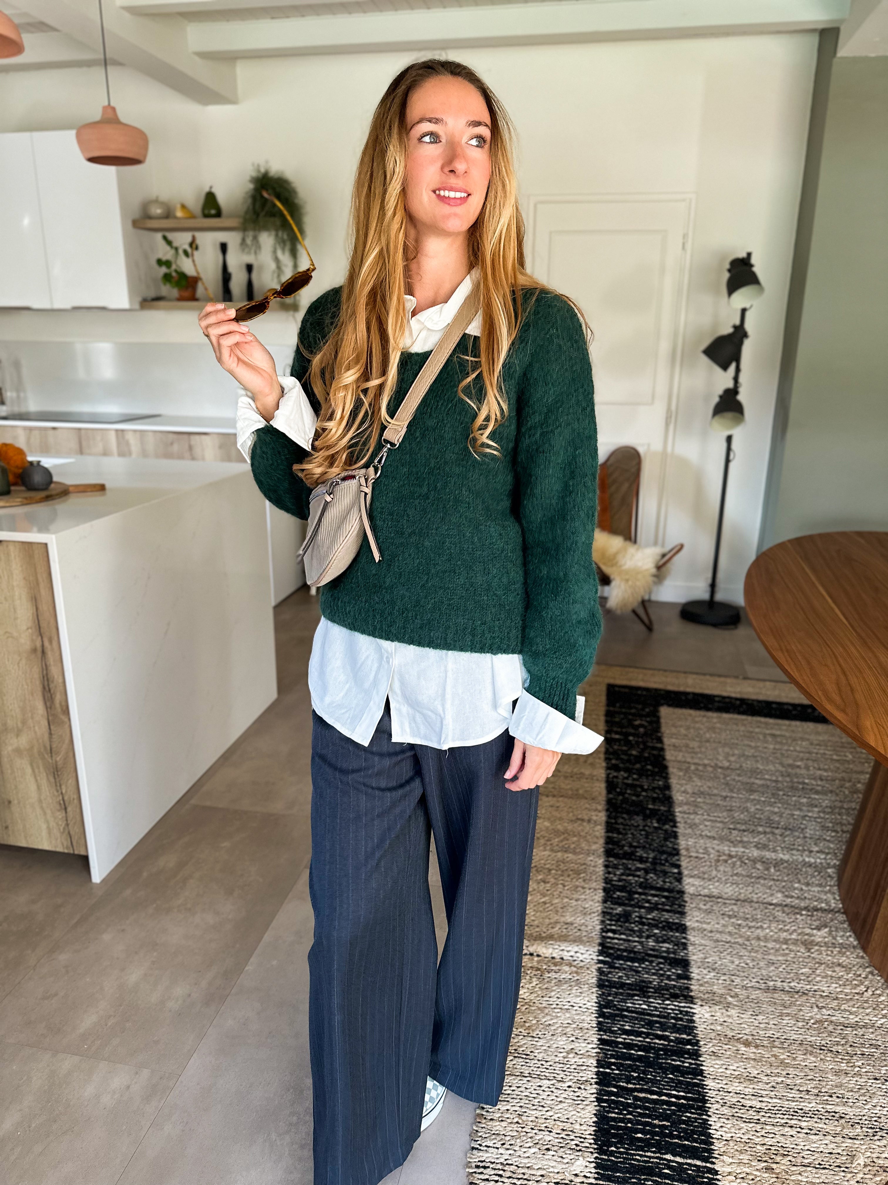 Pull Honoré Vert Sapin