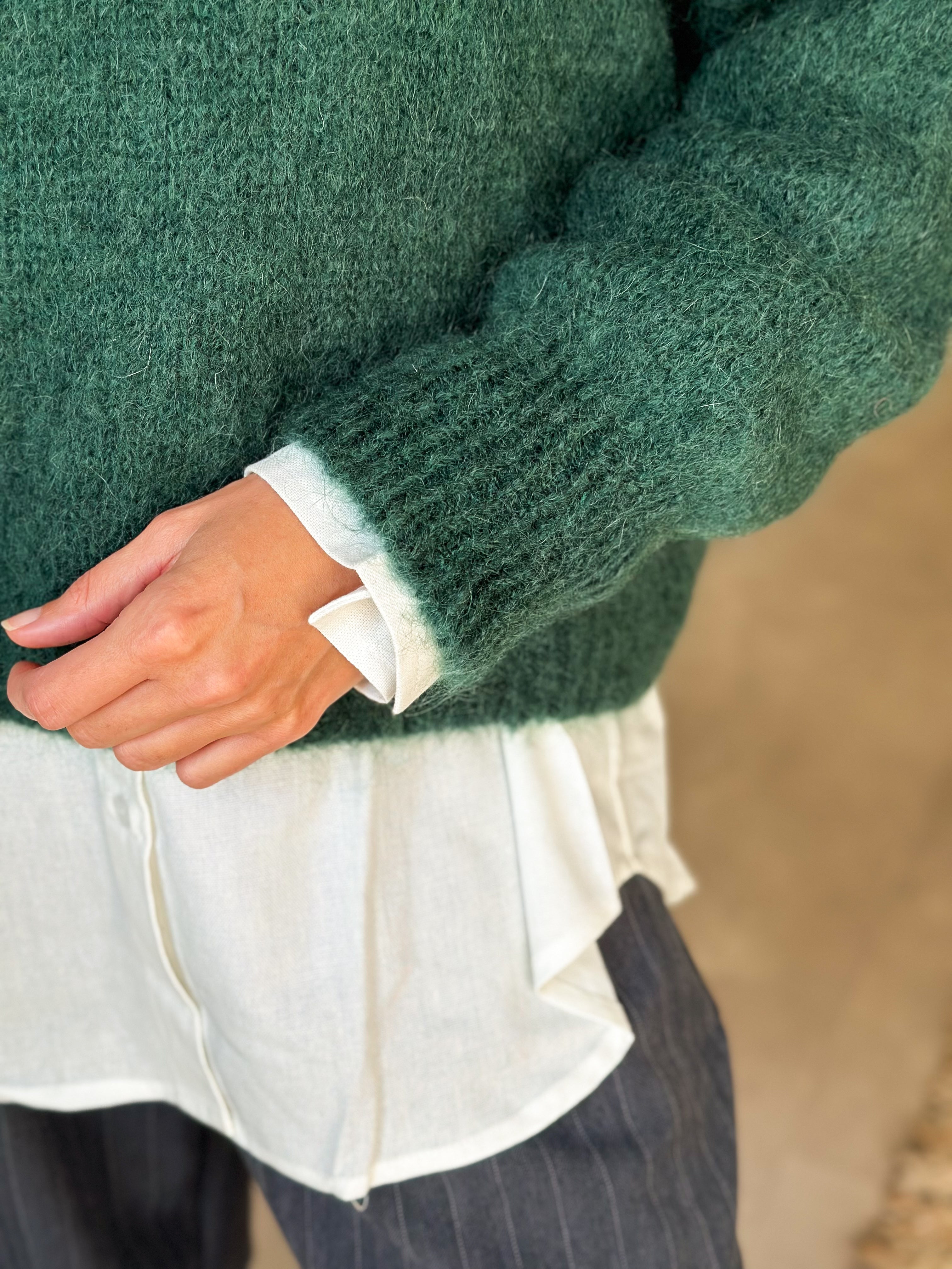 Pull Honoré Vert Sapin