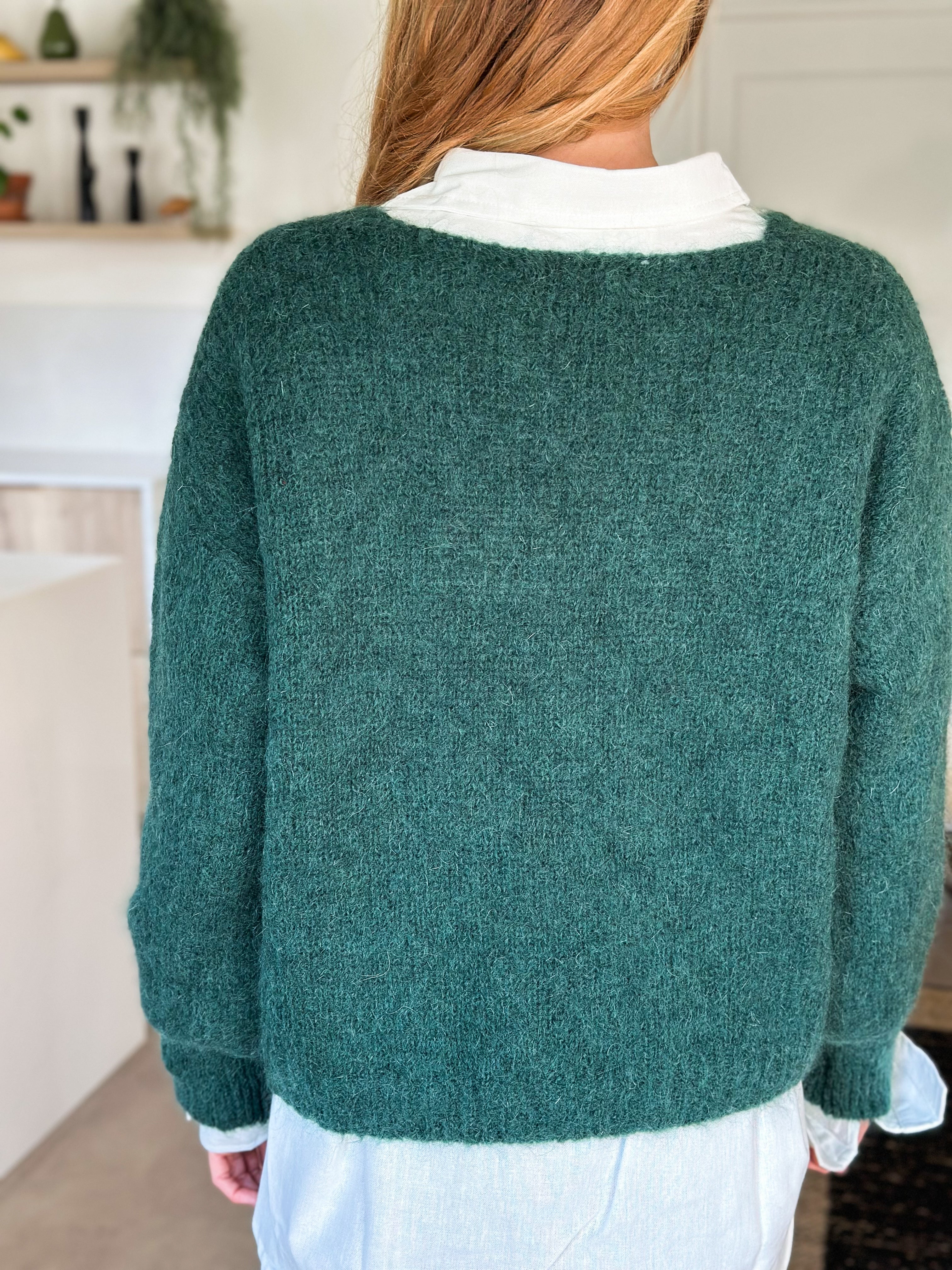 Pull Honoré Vert Sapin