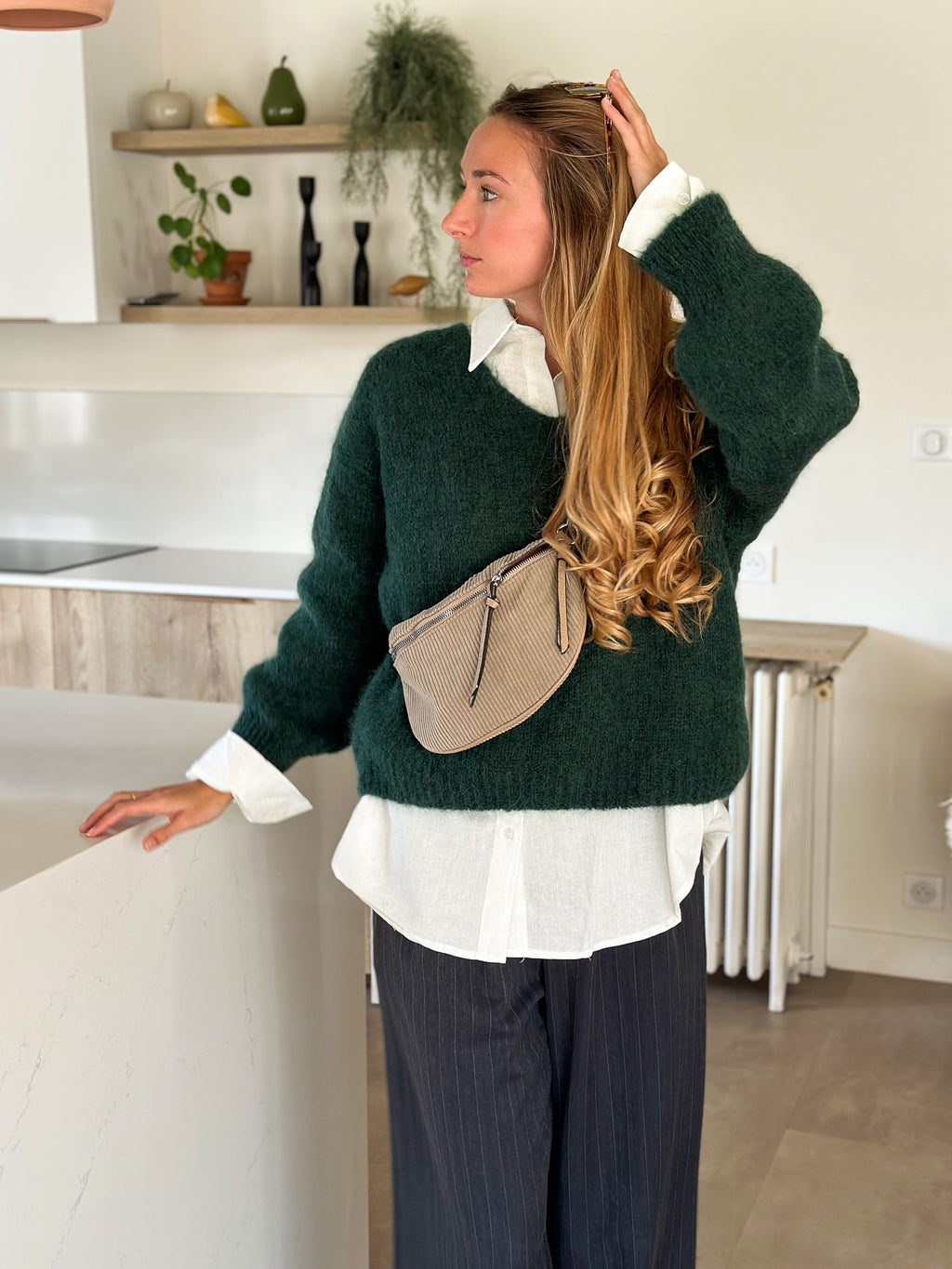 Pull Honoré Vert Sapin