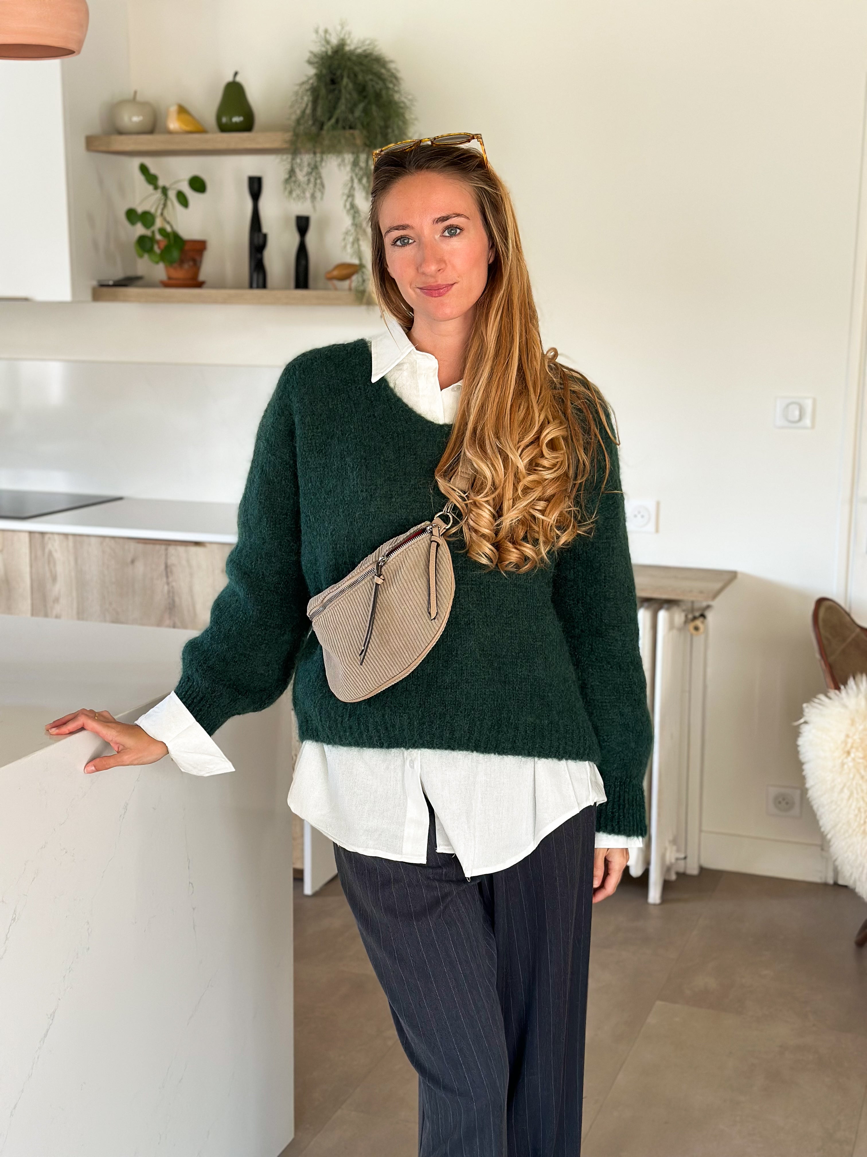 Pull Honoré Vert Sapin